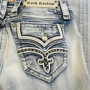 Rock revival Jean's size 27 raven bootcut